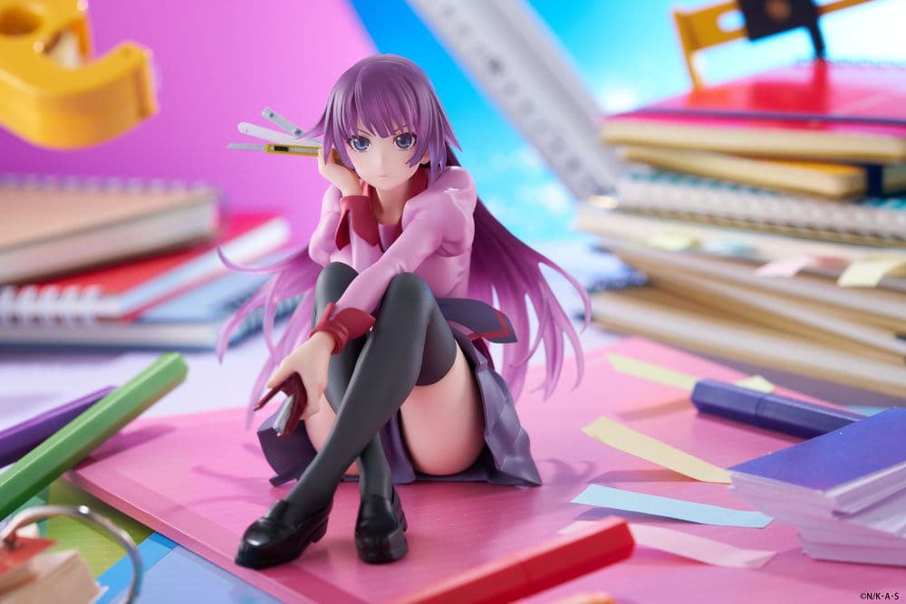 Monogatari statuette PVC Desktop Cute Figure Hitagi Senjougahara 13 cm