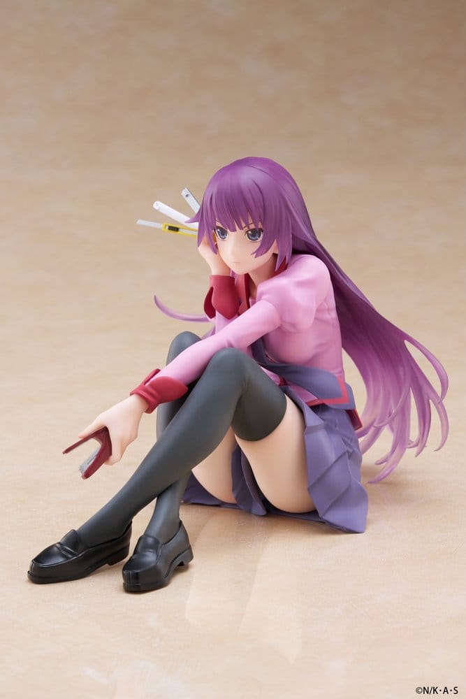 Monogatari statuette PVC Desktop Cute Figure Hitagi Senjougahara 13 cm