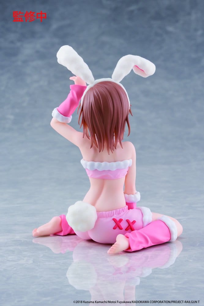 A Certain Scientific Railgun figurine PVC Moflock Mikoto Misaka (Fluffy Bunny Ver.) 13 cm