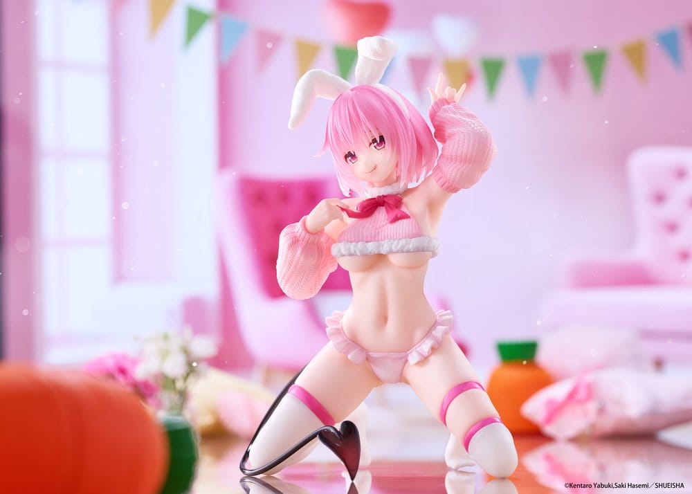 To Love-Ru Darkness figurine PVC MOFLOCK Momo (Fluffy Bunny Ver.) 13 cm