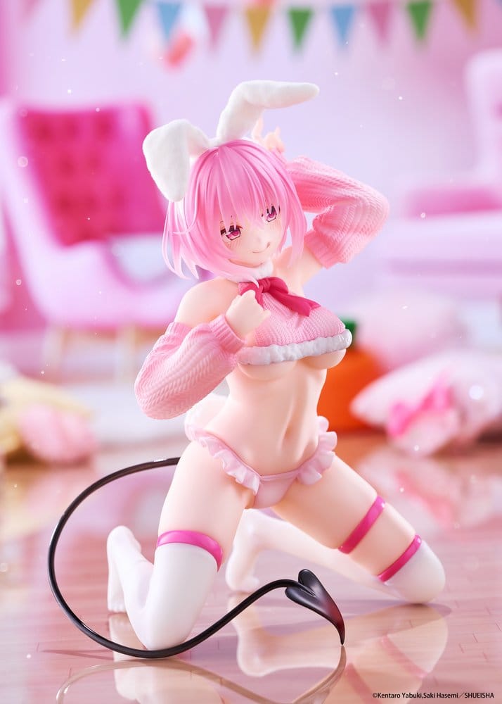 To Love-Ru Darkness figurine PVC MOFLOCK Momo (Fluffy Bunny Ver.) 13 cm