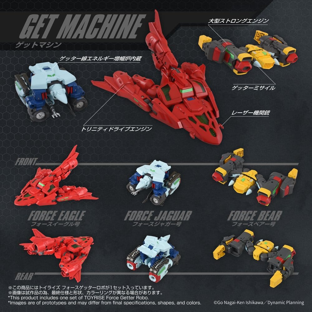 Getter Robo figurine Toyrise Force Getter Robo 27 cm