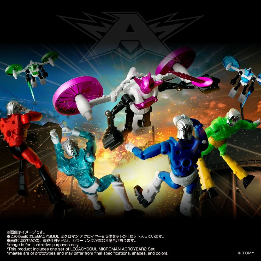 Microman Legacysoul pack 3 figurines Acroyear 2