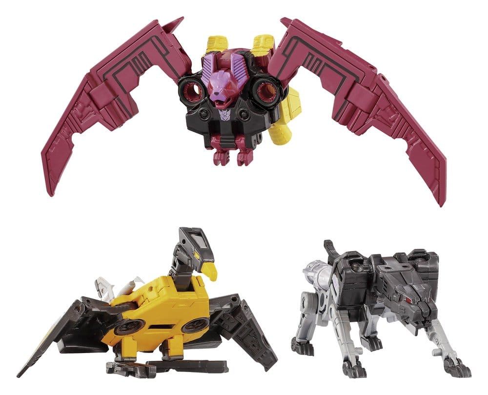 Transformers MPG pack 3 figurines MPG-22 Jaguar & Buzzsaw & Ratbat