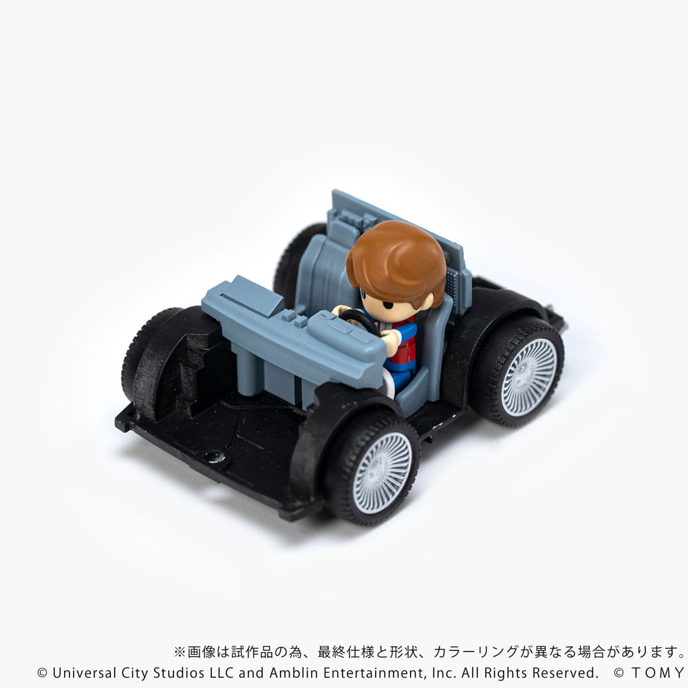 Retour vers le futur véhicule avec minifigurines Q-Village Time Machine 9 cm