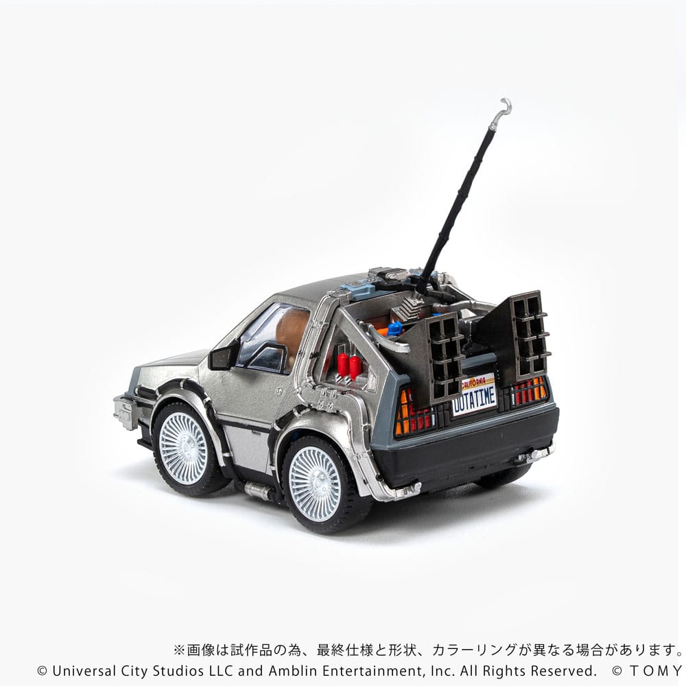 Retour vers le futur véhicule avec minifigurines Q-Village Time Machine 9 cm
