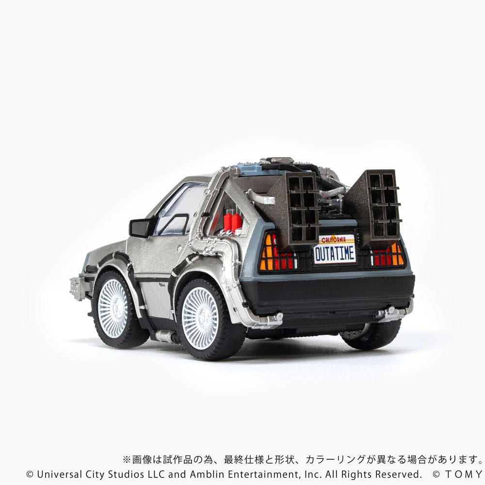 Retour vers le futur véhicule avec minifigurines Q-Village Time Machine 9 cm