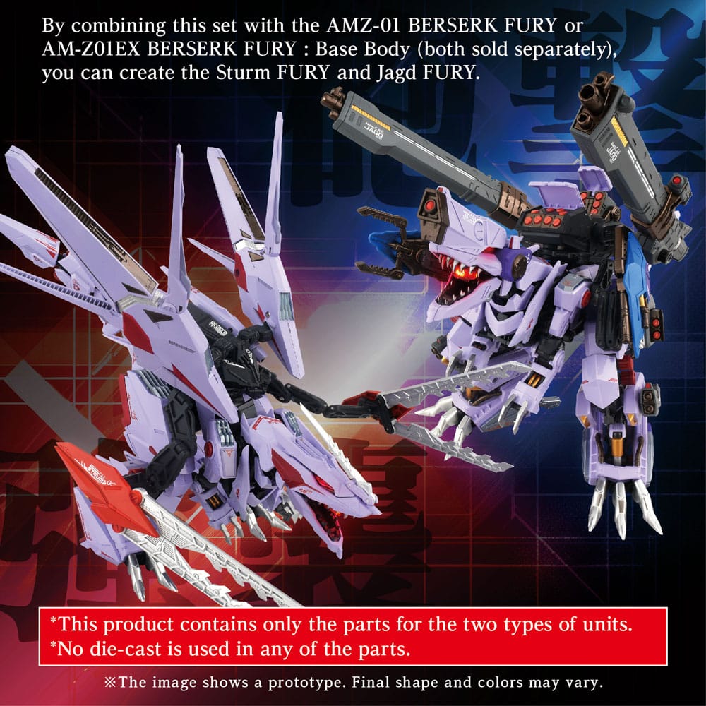 Zoids accessoires AM-Z01CP Berserk Fury Sturm & Jagd Unit