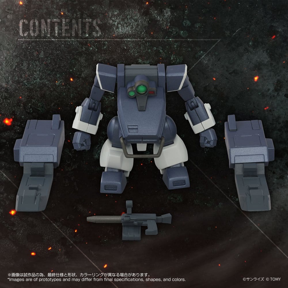 Armored Trooper Votoms figurine Toyrise 1/48 AT-08 Zwerg Sand Loader 7 cm