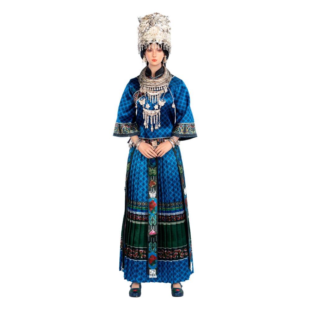 The Miao of China's 56 Ethnic Groups figurine 1/6 Blue 30 cm