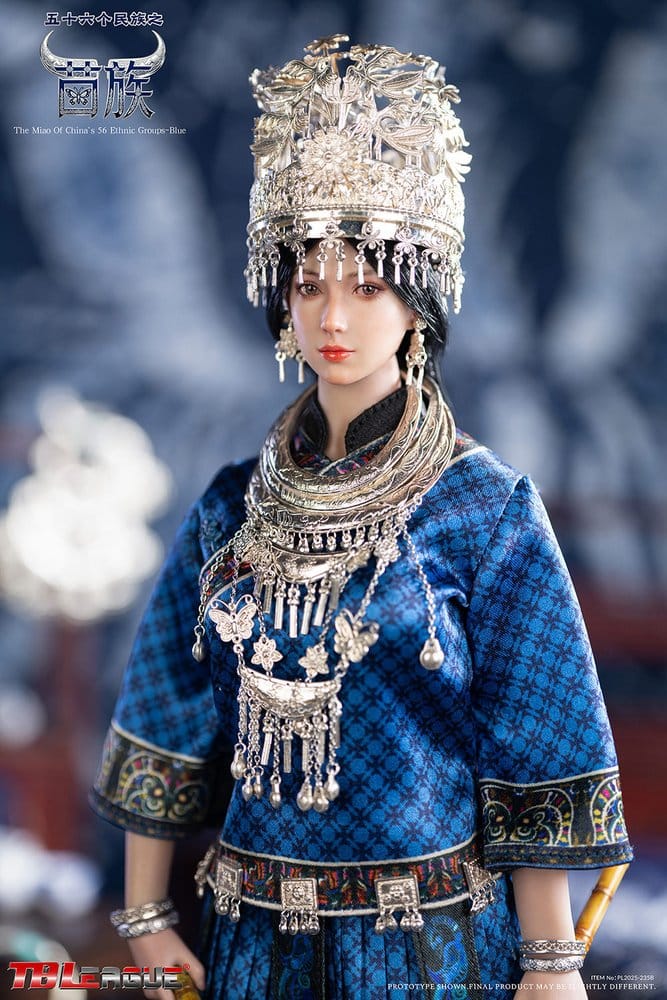 The Miao of China's 56 Ethnic Groups figurine 1/6 Blue 30 cm