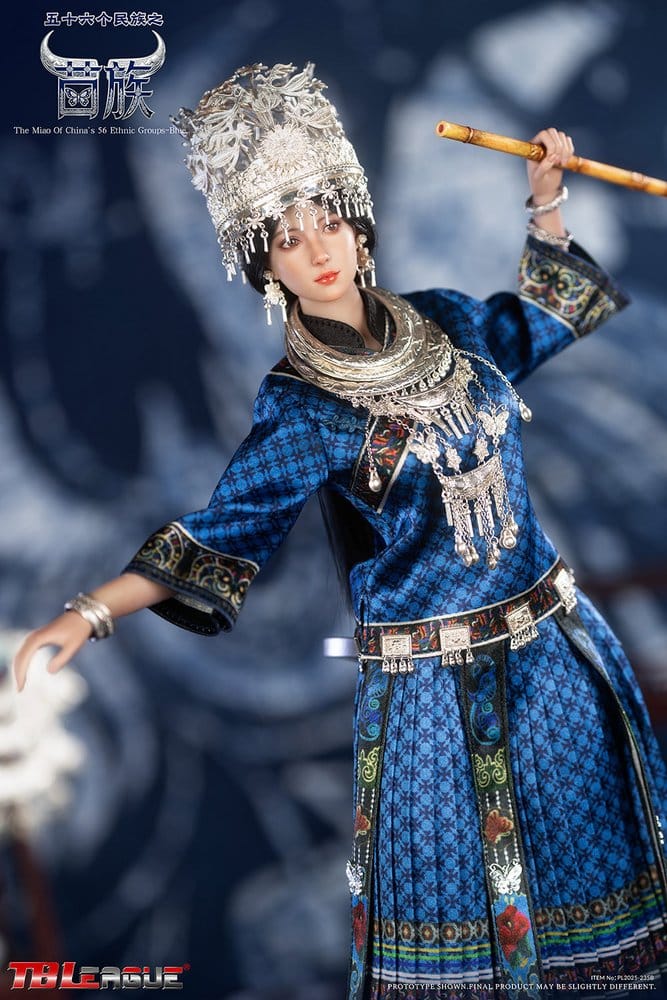 The Miao of China's 56 Ethnic Groups figurine 1/6 Blue 30 cm