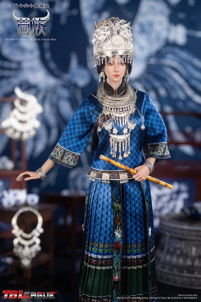 The Miao of China's 56 Ethnic Groups figurine 1/6 Blue 30 cm