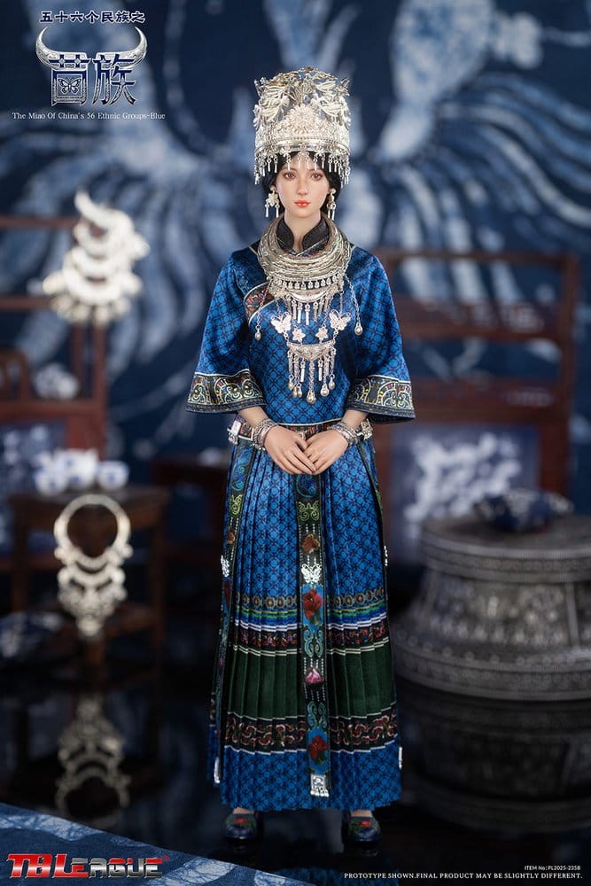 The Miao of China's 56 Ethnic Groups figurine 1/6 Blue 30 cm