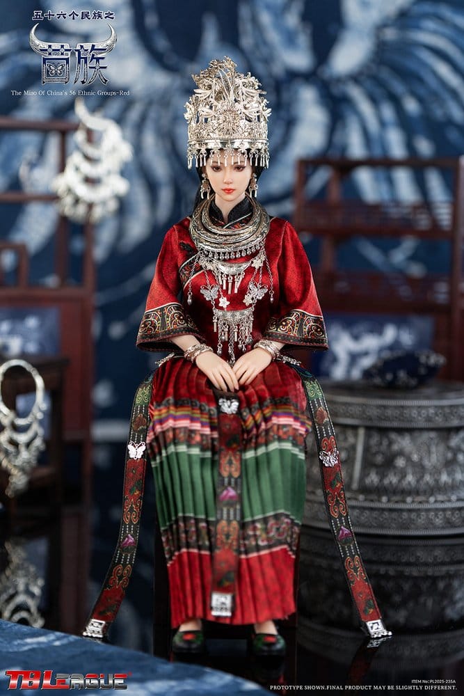 The Miao of China's 56 Ethnic Groups figurine 1/6 Red 30 cm