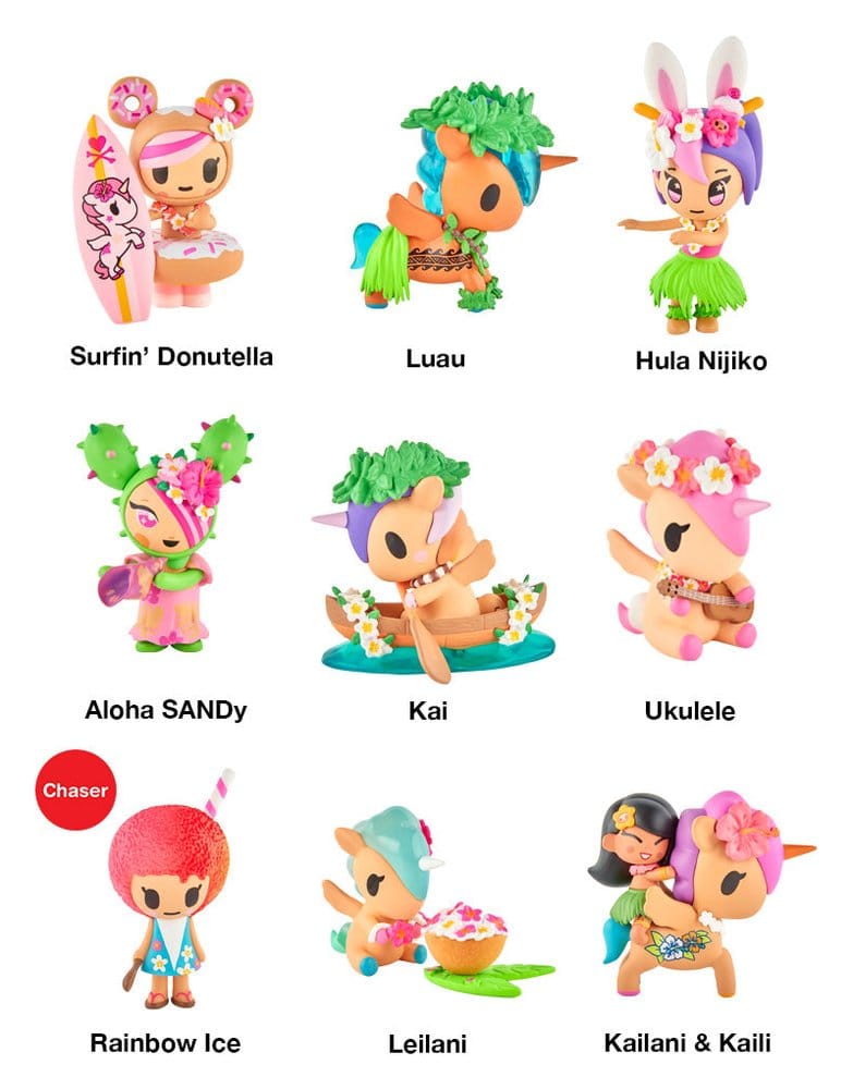 Unicorno assortiment figurines Blind Box Hawaiian Ohana 7 cm (8)