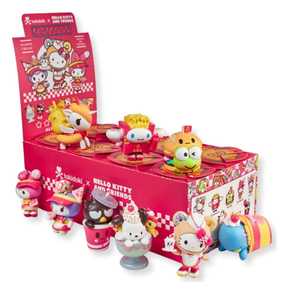 Hello Kitty & Friends assortiment figurines Blind Box Fast Food 7 cm (8)