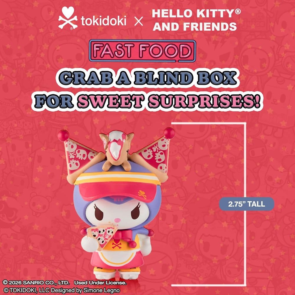Hello Kitty & Friends assortiment figurines Blind Box Fast Food 7 cm (8)