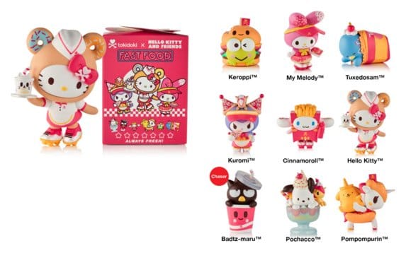 Hello Kitty & Friends assortiment figurines Blind Box Fast Food 7 cm (8)