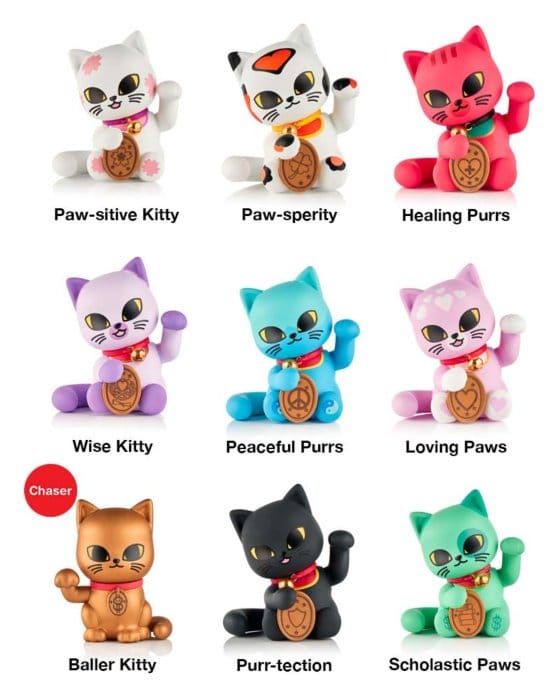 Lucky Cats assortiment figurines Blind Box 6 cm (8)