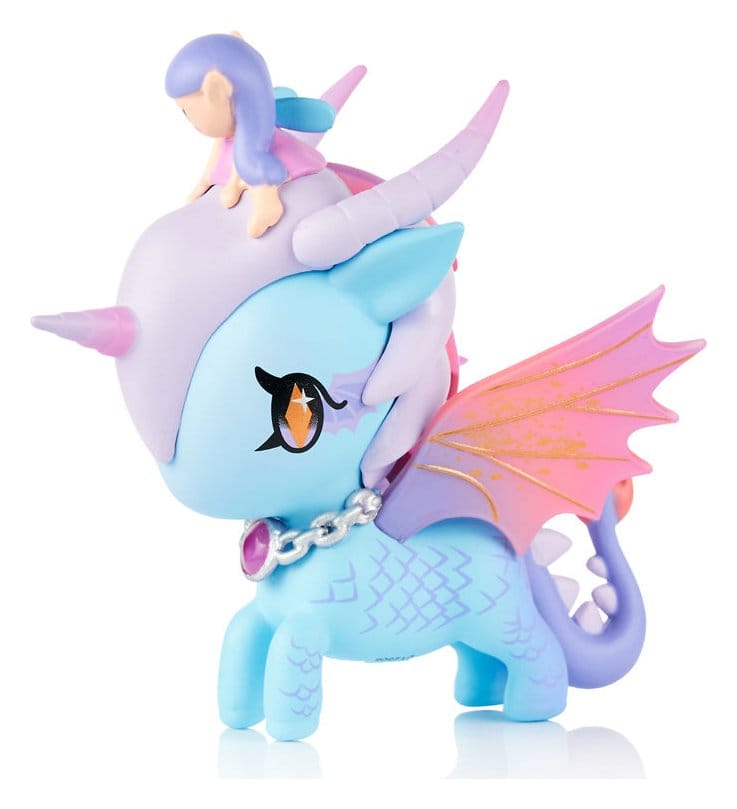 Unicorno Window Box figurine Mystical Dragon Line Fairy Dragon 8 cm