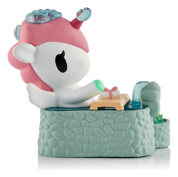 Unicorno Window Box figurine Spa Day Hot Springs Oasis 7 cm