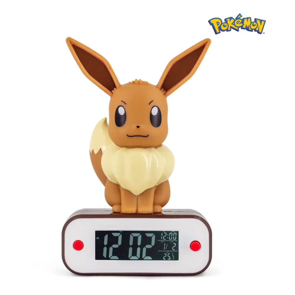 Pokemon - Horloge Alarme FM Led Evolie