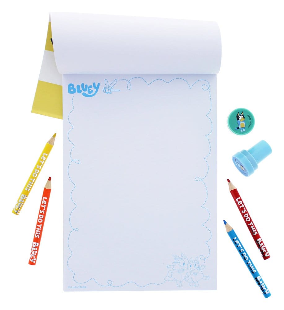 Bluey Set de coloriage créatif 14 pièces