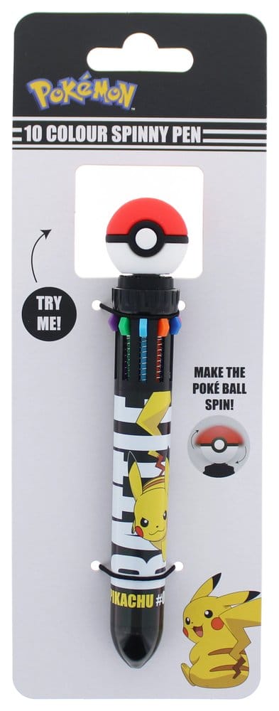 Pokémon Stylo Multicolore Spinny Pokéball