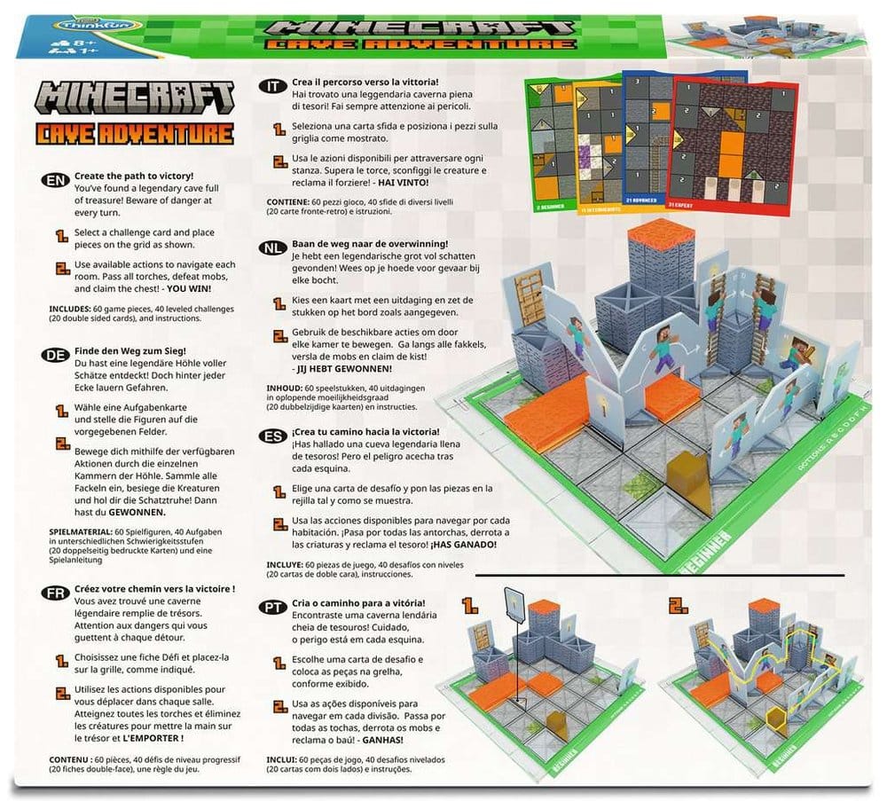 Minecraft Cave Adventure jeu de logique