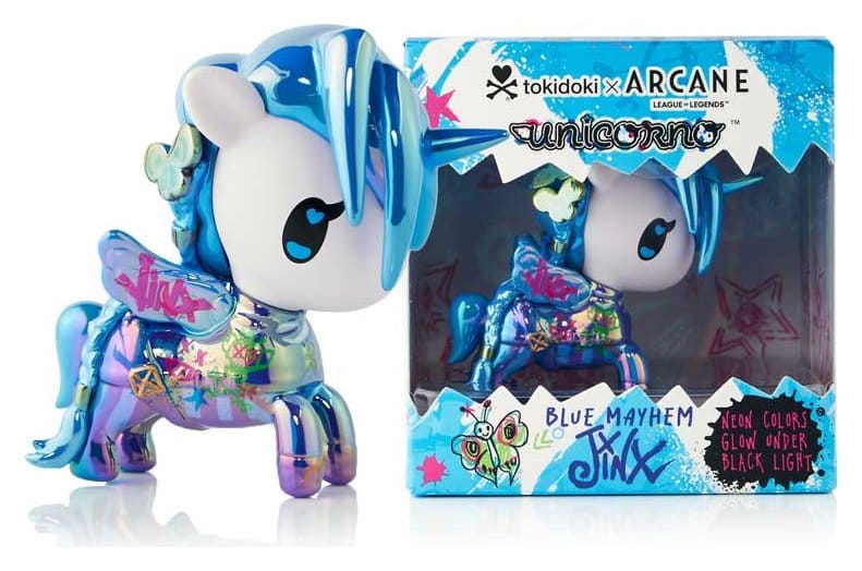 Unicorno x Arcane Window Box figurine Blue Mayhem JINX (Special Edition) 7 cm