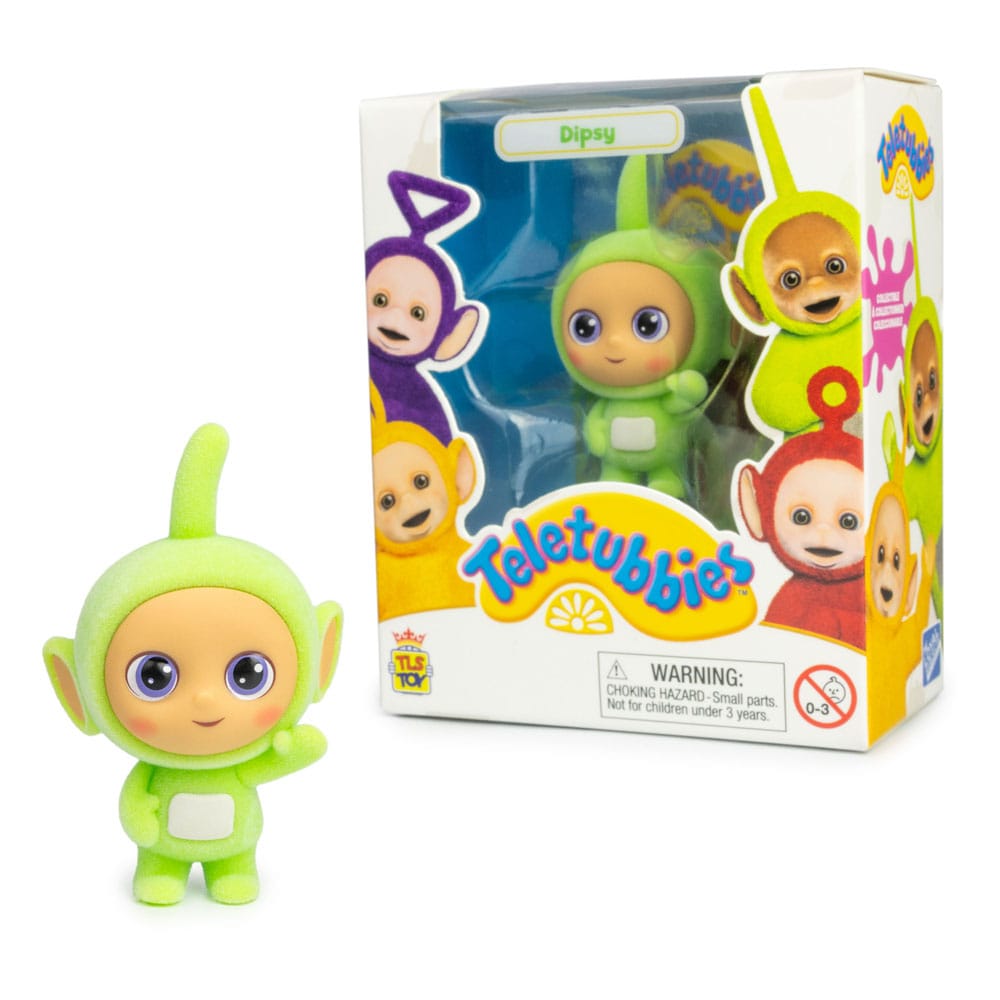 Teletubbies figurine mini Cheebee Dipsy Flocked 6 cm