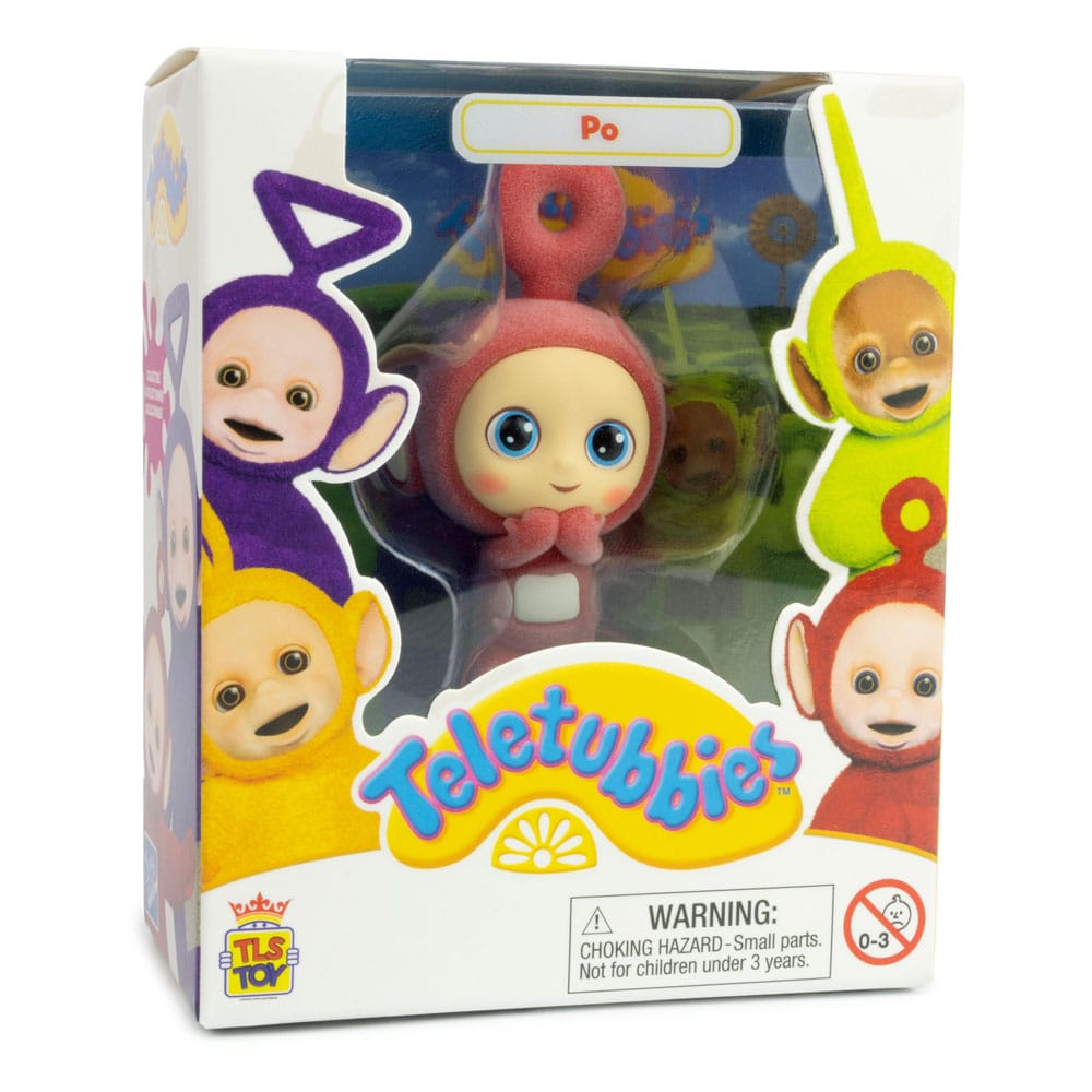 Teletubbies figurine mini Cheebee Po Flocked 6 cm