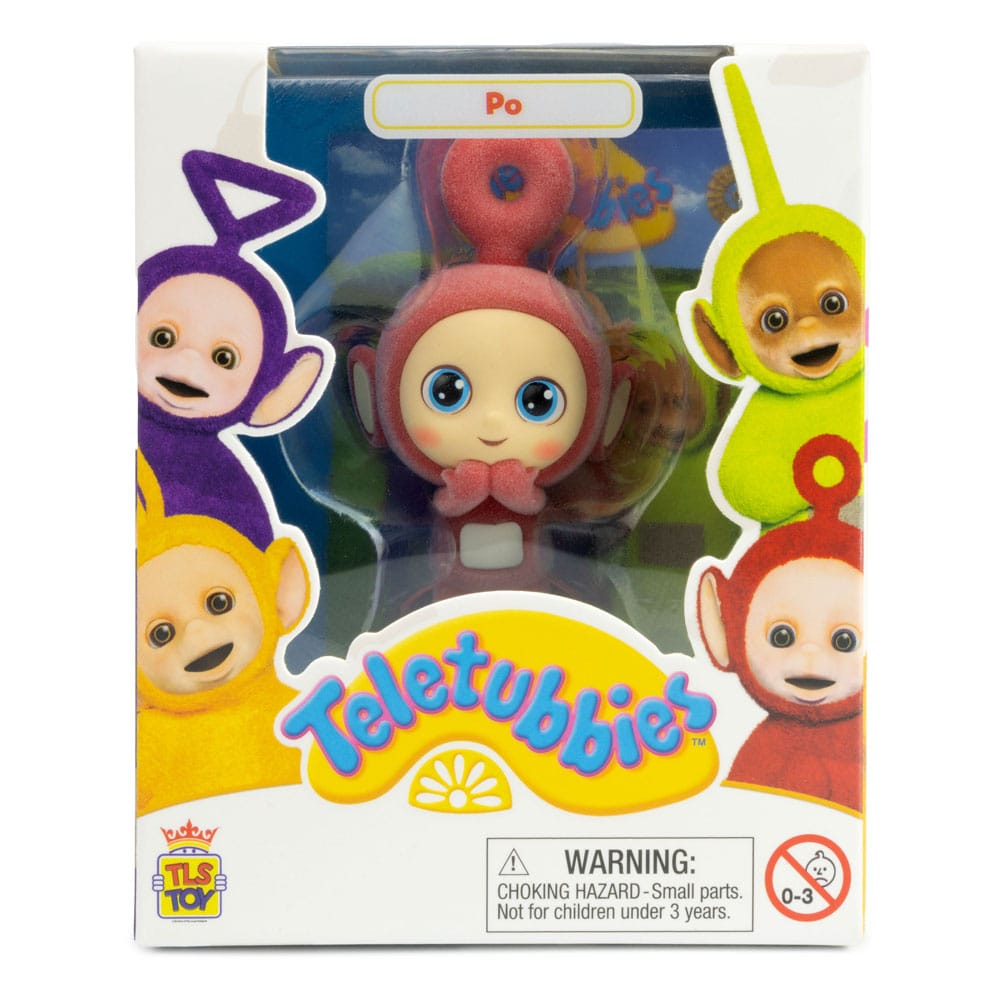 Teletubbies figurine mini Cheebee Po Flocked 6 cm