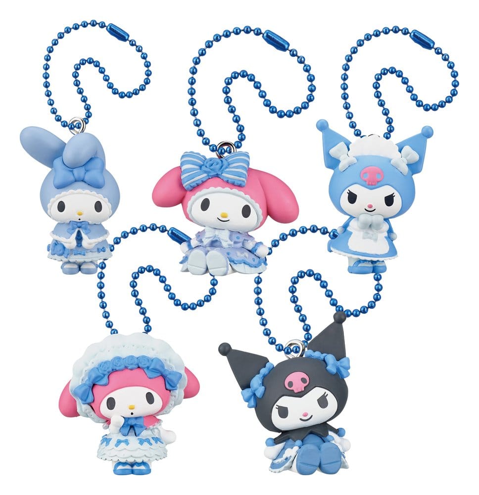 Sanrio Blind Pack assortiment figurines Twinchees My Melody x Kuromi Sweet Lolita 5 cm (24)