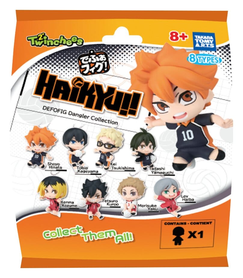 Haikyu!! Blind Pack assortiment figurines Twinchees Defofig! Dangler 5 cm (24)