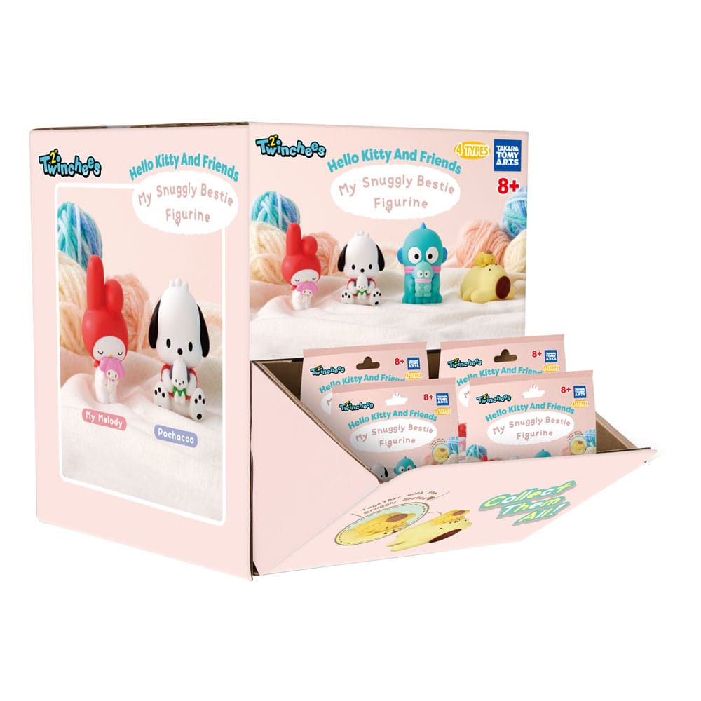 Sanrio Blind Pack assortiment figurines Twinchees Hello Kitty & Friends My Cuddly Buddy 5 cm (24)