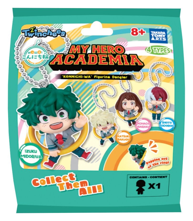 My Hero Academia présentoir porte-clés Danglers Konnichi-wa 3 cm Mystery Capsule (12)