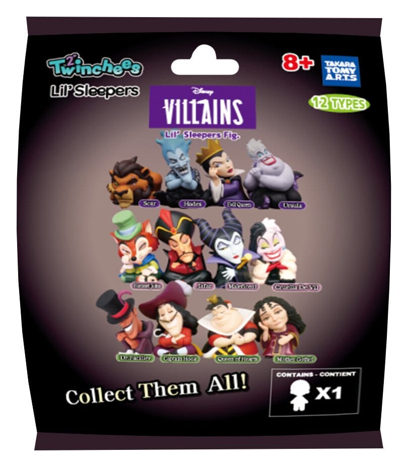 Disney Villains Blind Pack assortiment figurines Twinchees Lil' Sleepers 5 cm (24)