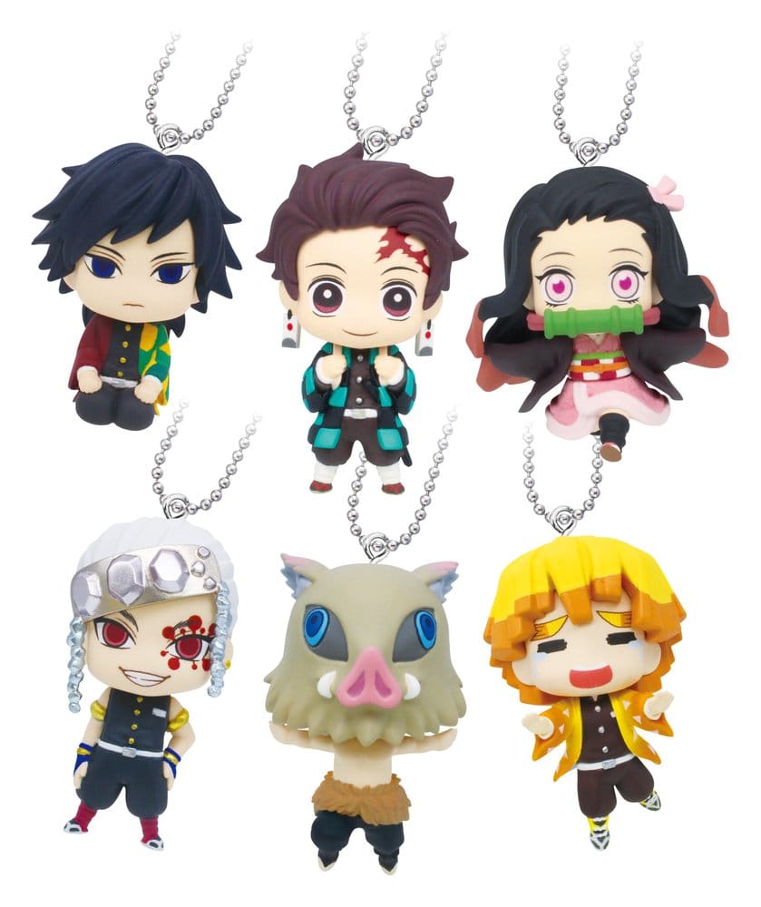 Demon Slayer: Kimetsu no Yaiba présentoir porte-clés Swing Danglers 3 cm Mystery Capsule (12)