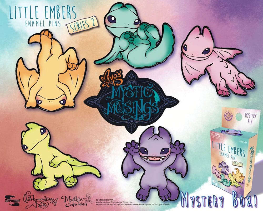 Miyo's Mystic Musings Enamel Pins Little Embers Series 2 5 cm boîte-mystère (10)