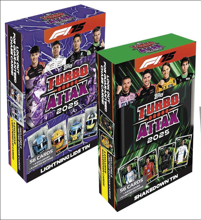 Formule 1 Turbo Attax TCG 2025 F1 Mega Tin Display (6) *ALLEMAND*