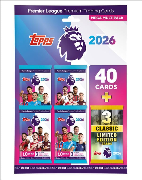 Premier League 2025/26 cartes à collectionner Mega Multipack