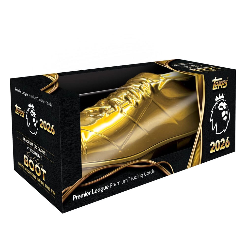 Premier League 2025/26 cartes à collectionner Golden Boot Tin