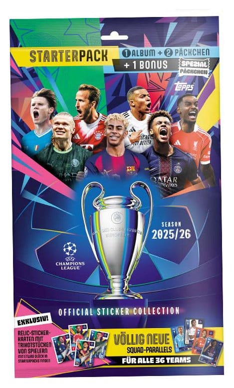 Ligue des champions de l'UEFA 2025/26 Sticker Collection Starter Pack