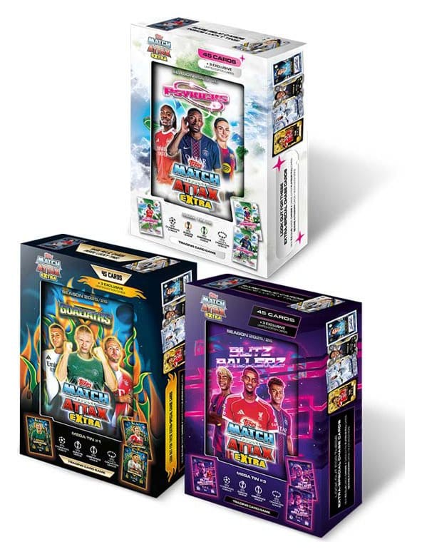 UEFA Champions League Match Attax Extra cartes à collectionner 2025/26 Mega Tin