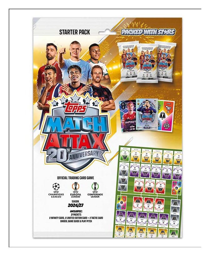UEFA Club Competition Match Attax 2026/27 cartes à collectionner Starterpack