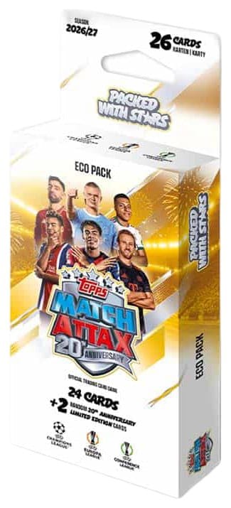 UEFA Club Competition Match Attax 2026/27 cartes à collectionner Eco Pack