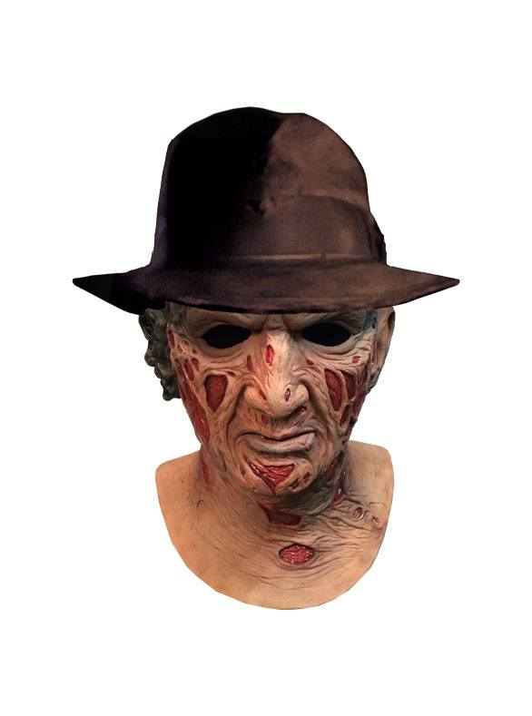 Les Griffes de la Nuit masque latex Deluxe avec chapeau Freddy Krueger