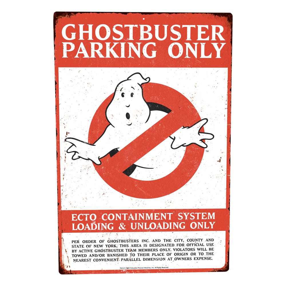 Ghostbusters panneau métal Parking